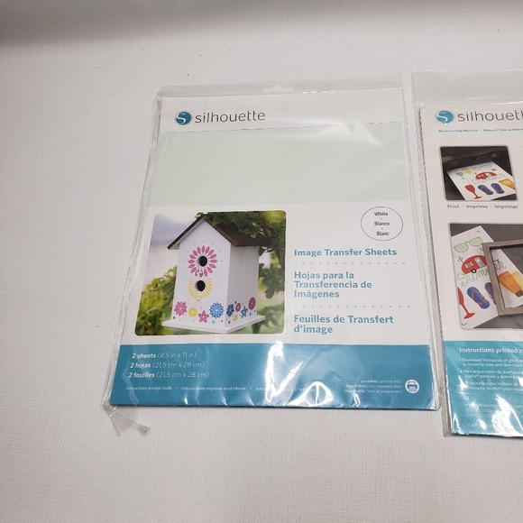 New Silhouette Window Cling Material & Image Transfer Sheets Arts & Crafts - Picture 6 of 13